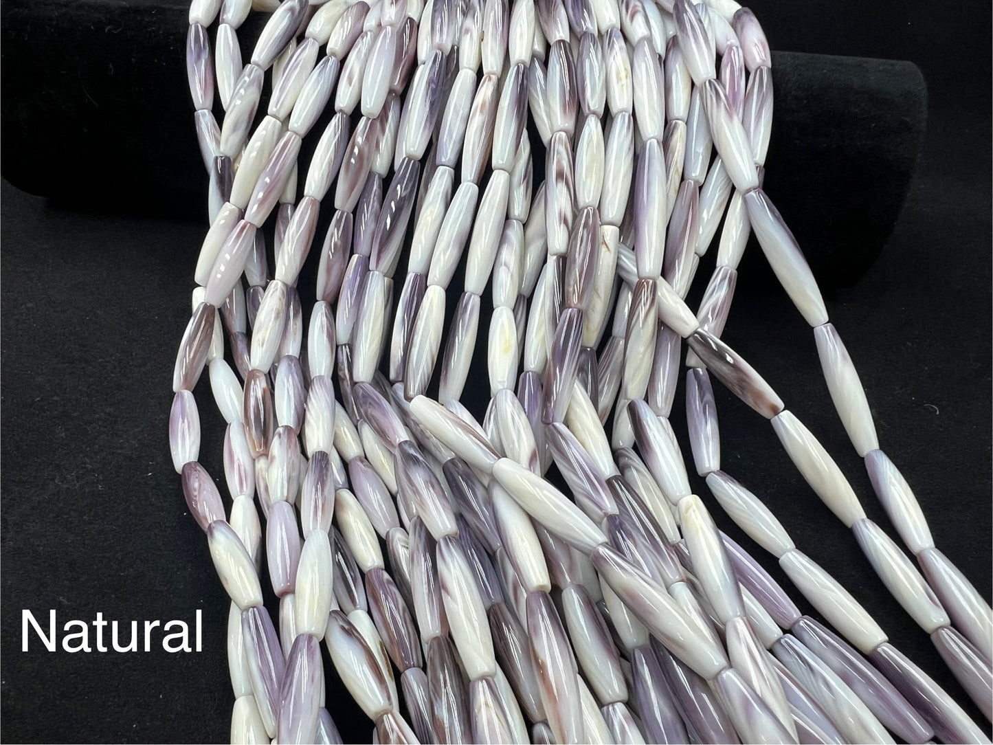 Wampum Hair Pipe Beads Strand