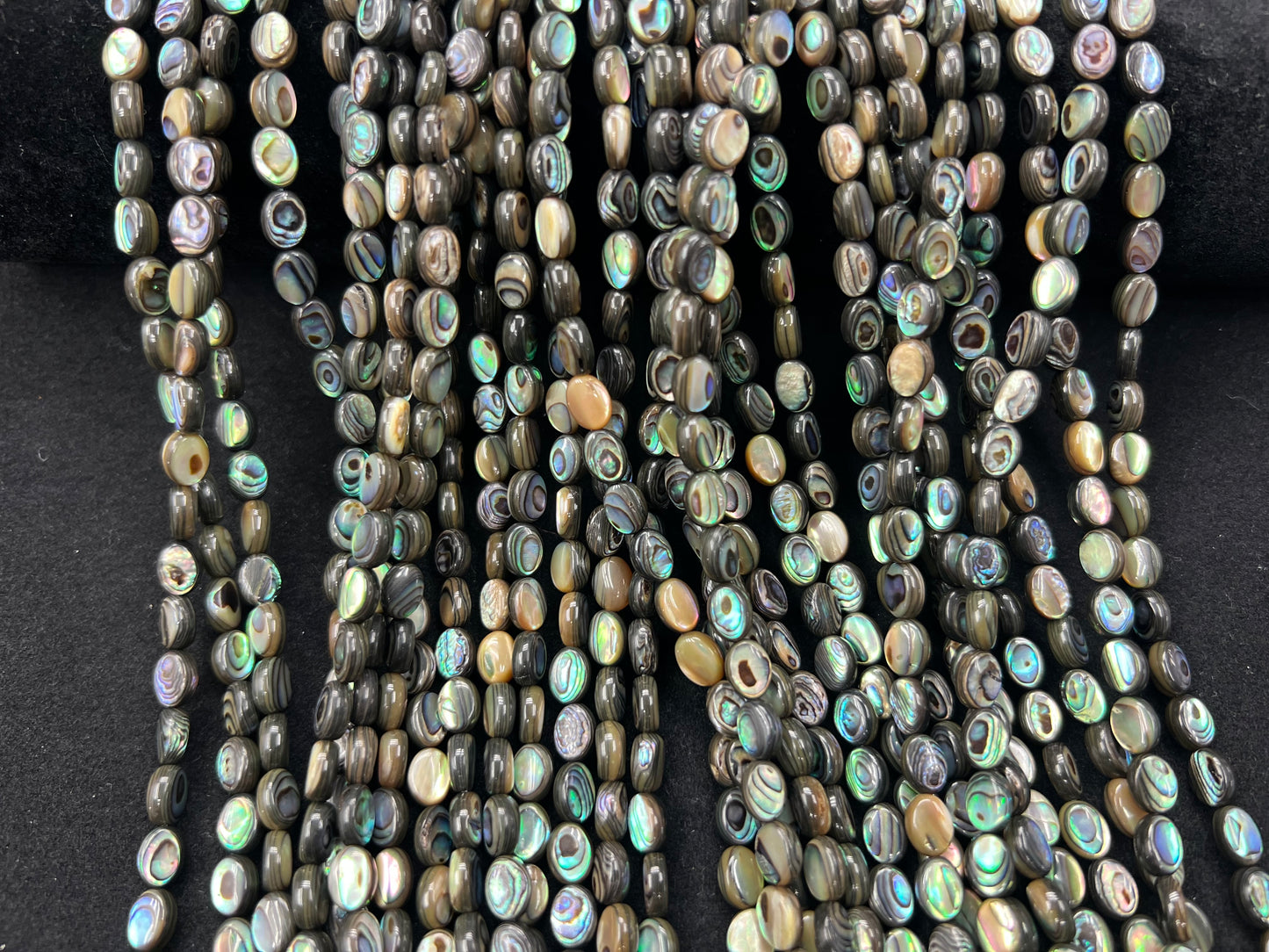 Abalone Shell Oval Beads Strand 6x8mm