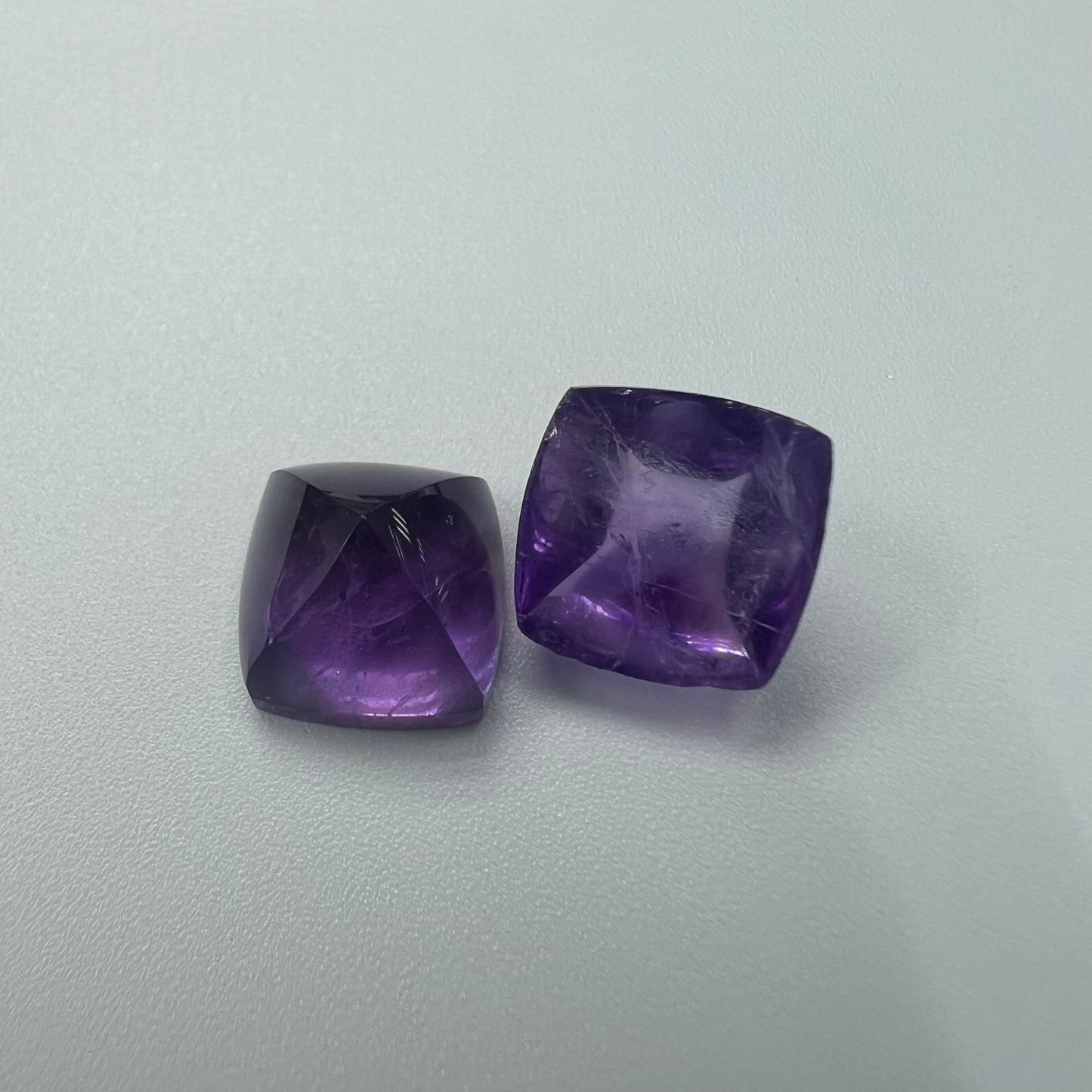 Amethyst Square Pyramid Loose Piece 10mm