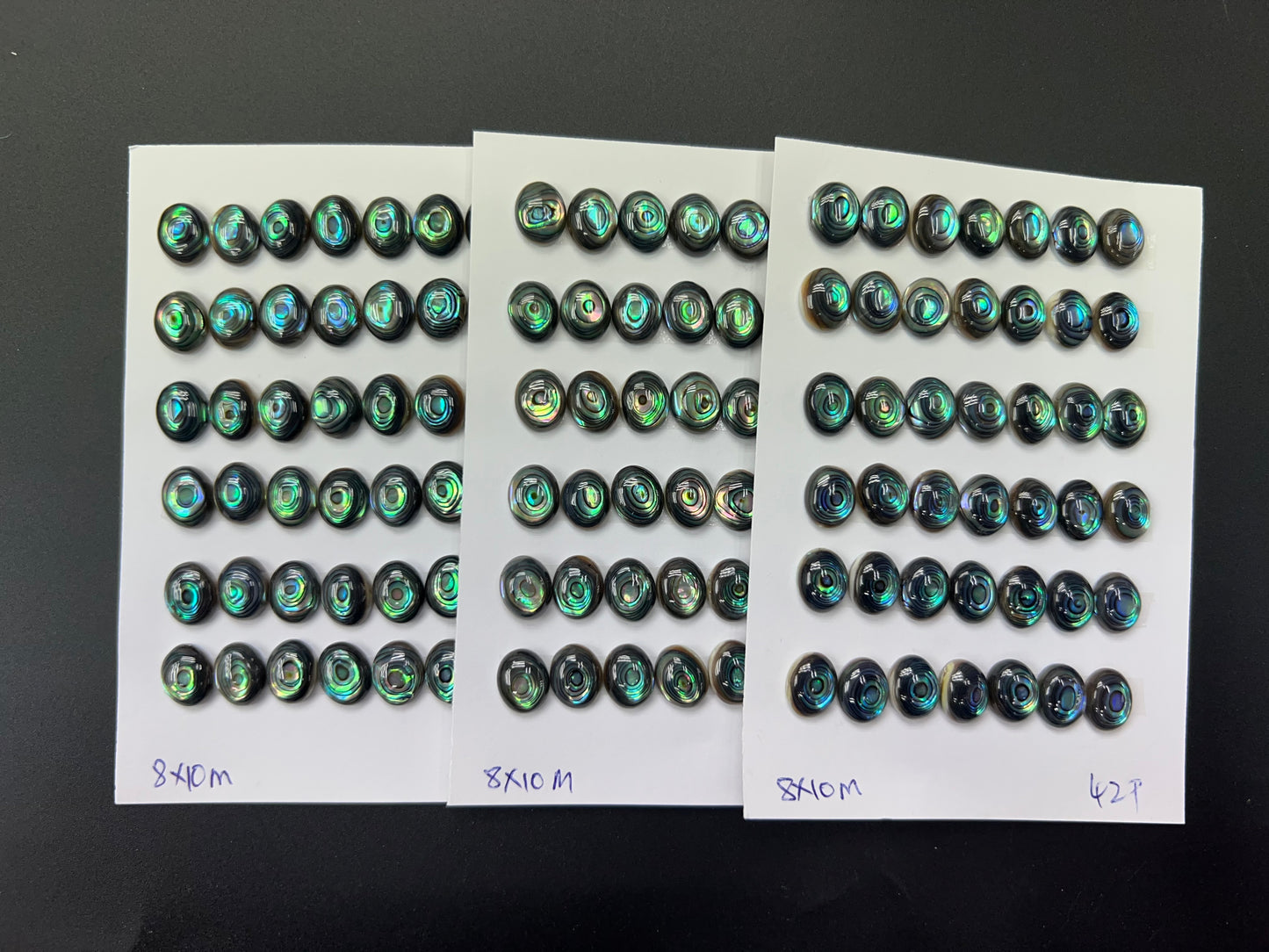 Natural Abalone Shell Oval Cab 7x15mm - 10x20mm