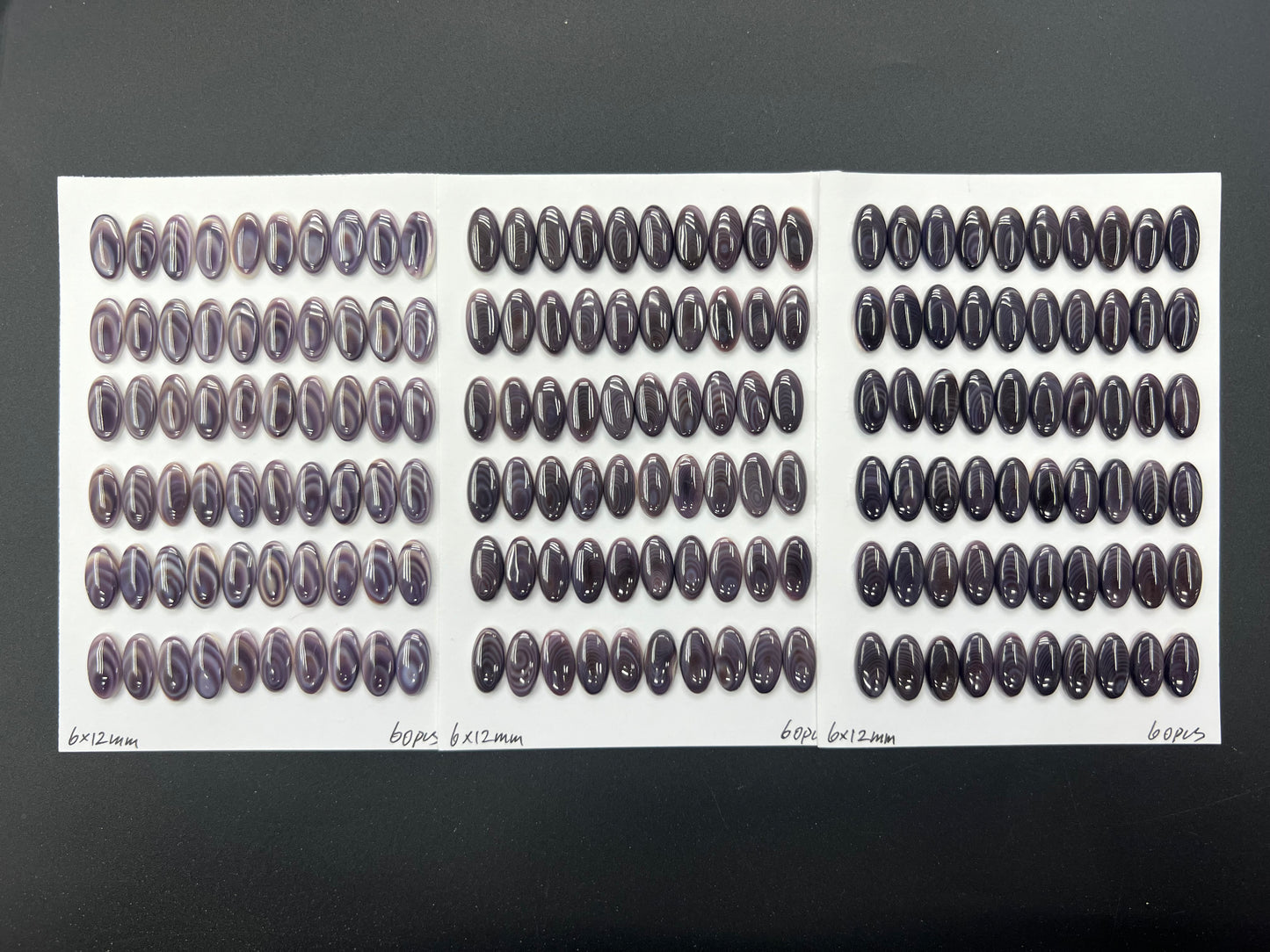 Natural Wampum Oval Cab 6x12mm 8x12mm
