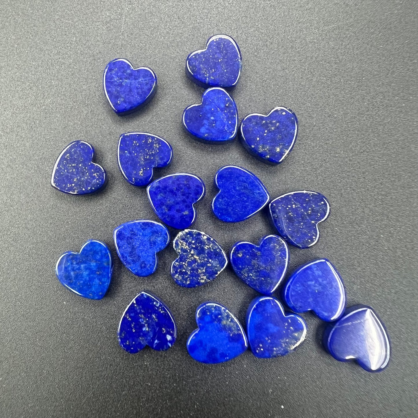 Lapis Heart Loose Piece 10mm (No Hole)