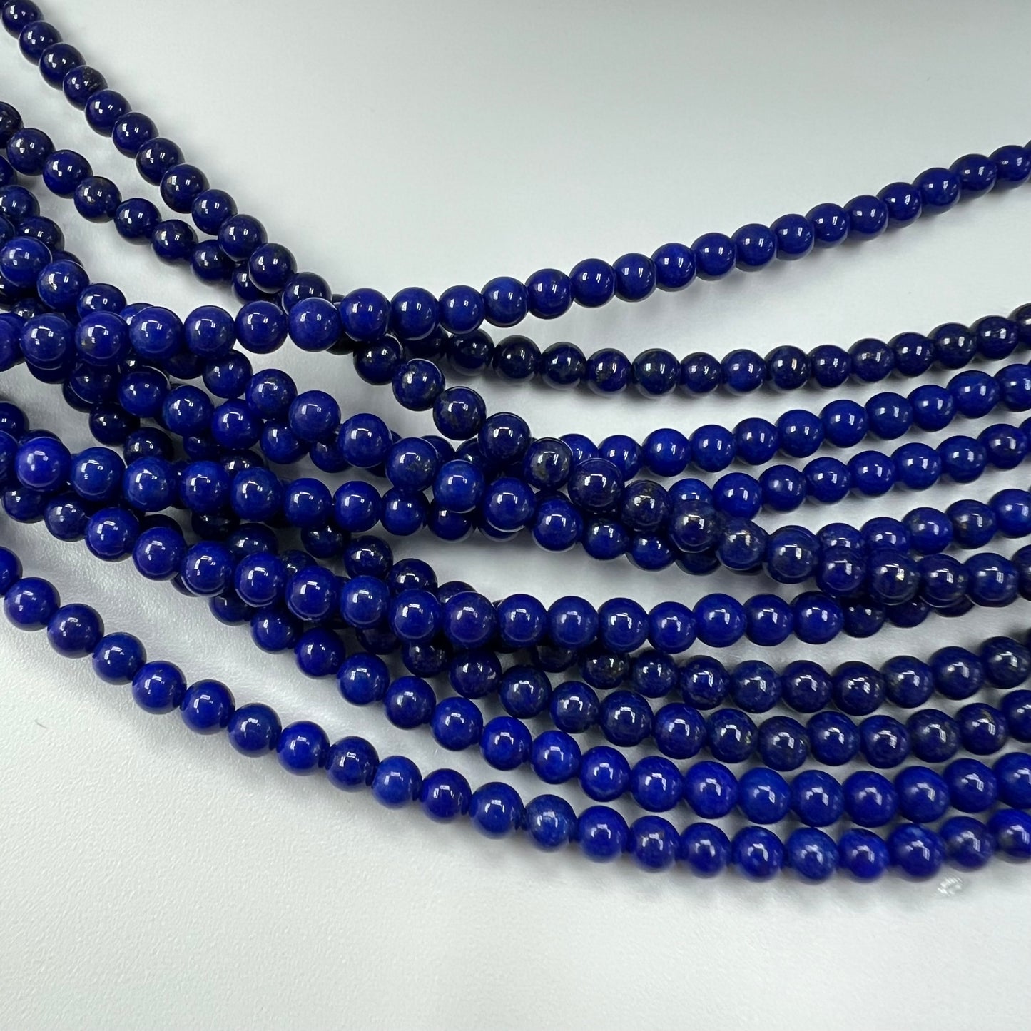 Lapis Round Beads Strand 3mm A Grade