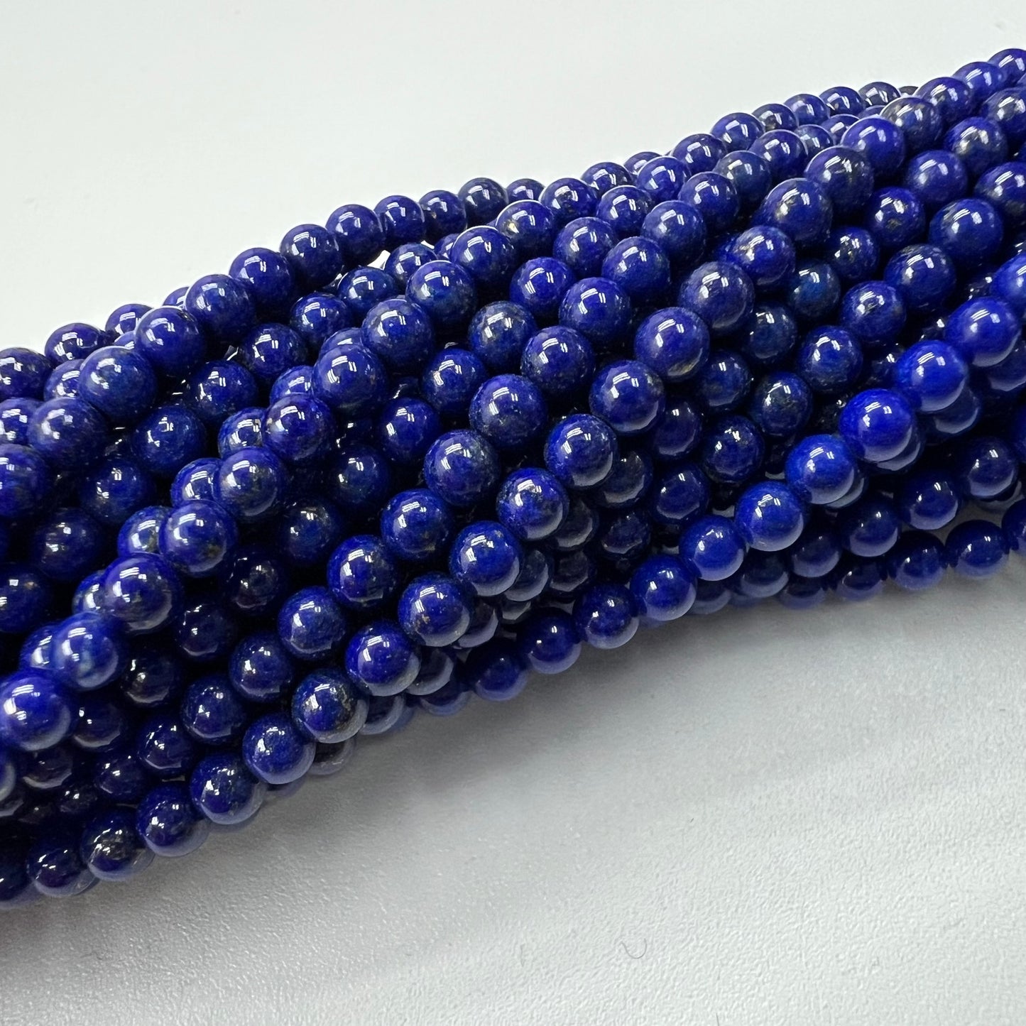 Lapis Round Beads Strand 3mm A Grade