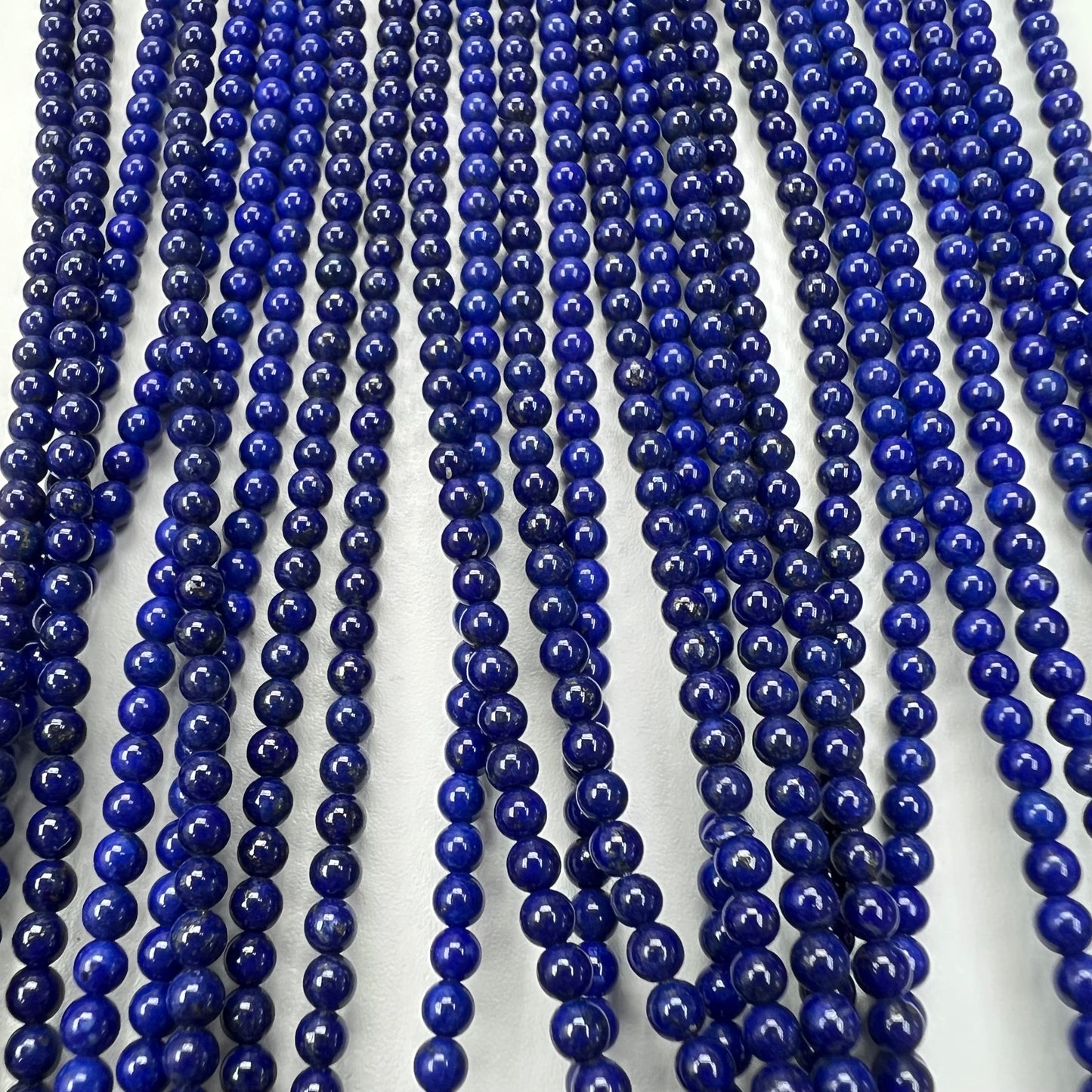 Lapis Round Beads Strand 3mm A Grade