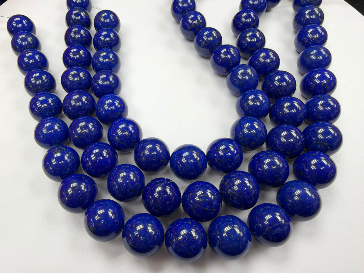 Lapis Round Beads Strands A Grade 16mm 18mm