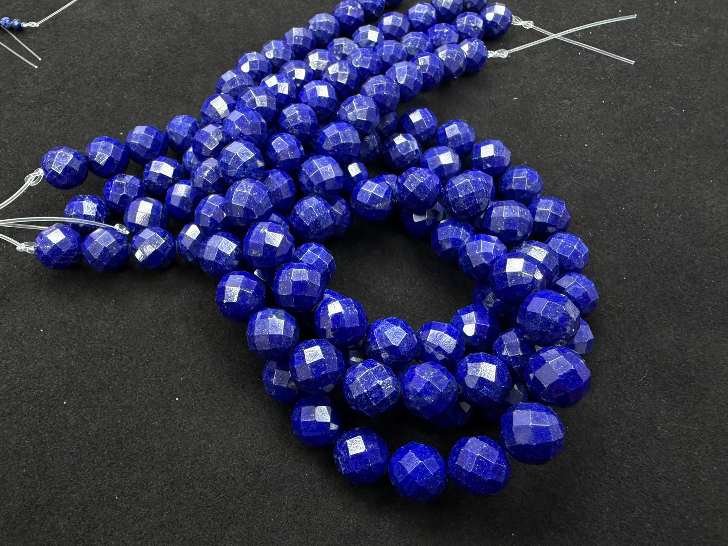 Lapis Fancy Cut Beads Strands 3-12mm