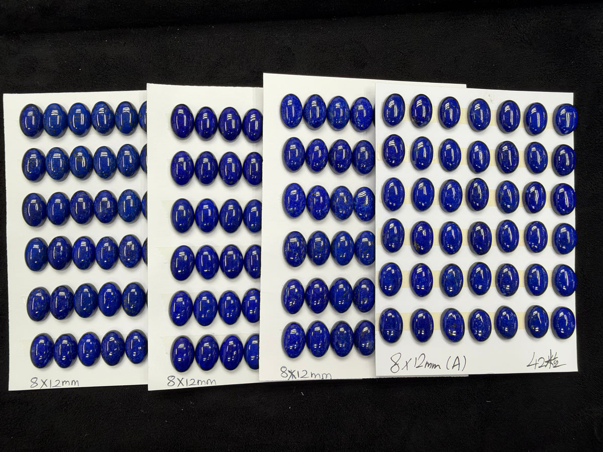 Lapis Oval Cab A Grade 6x8mm 7x9mm, 8x10mm, 8x12mm