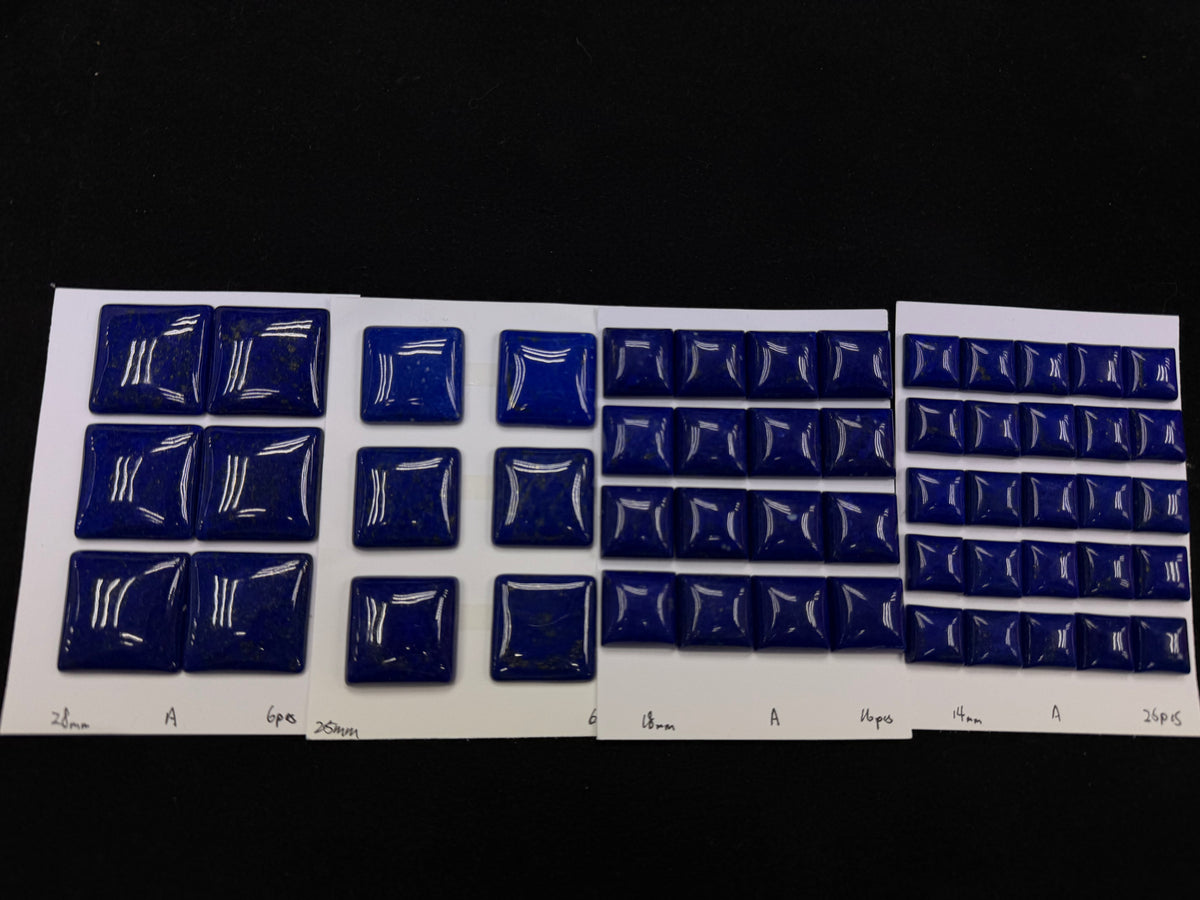 Lapis Square Cab A Grade 14mm 18mm 25mm 28mm