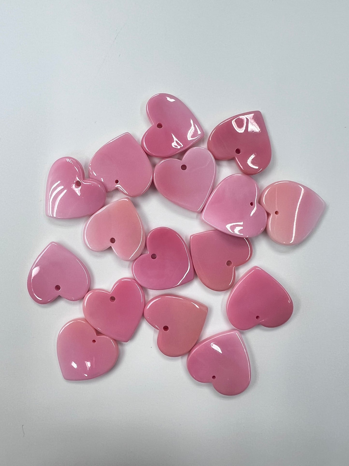 (Top) Pink Conch Shell Heart Shape Pendant 20mm~50mm