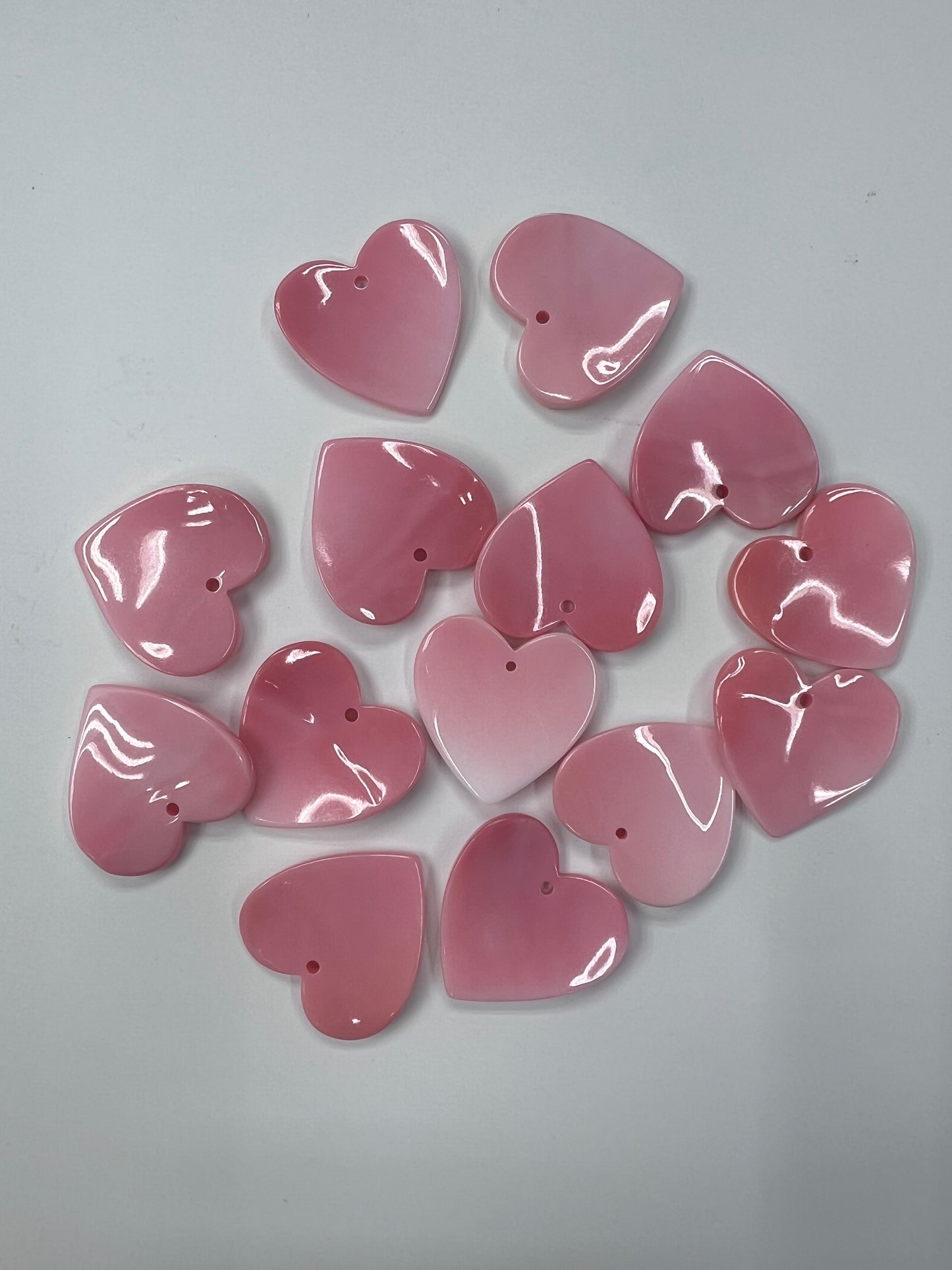 (Top) Pink Conch Shell Heart Shape Pendant 20mm~50mm