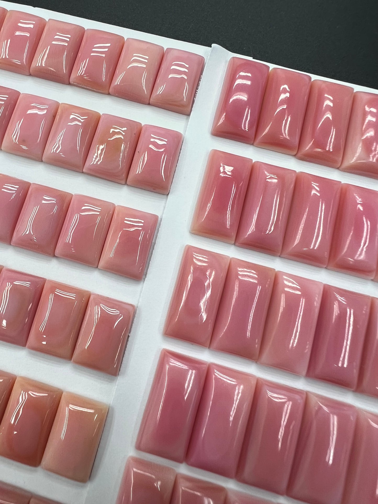 Pink Conch Shell Rectangle Cabs 8x12-8x16mm