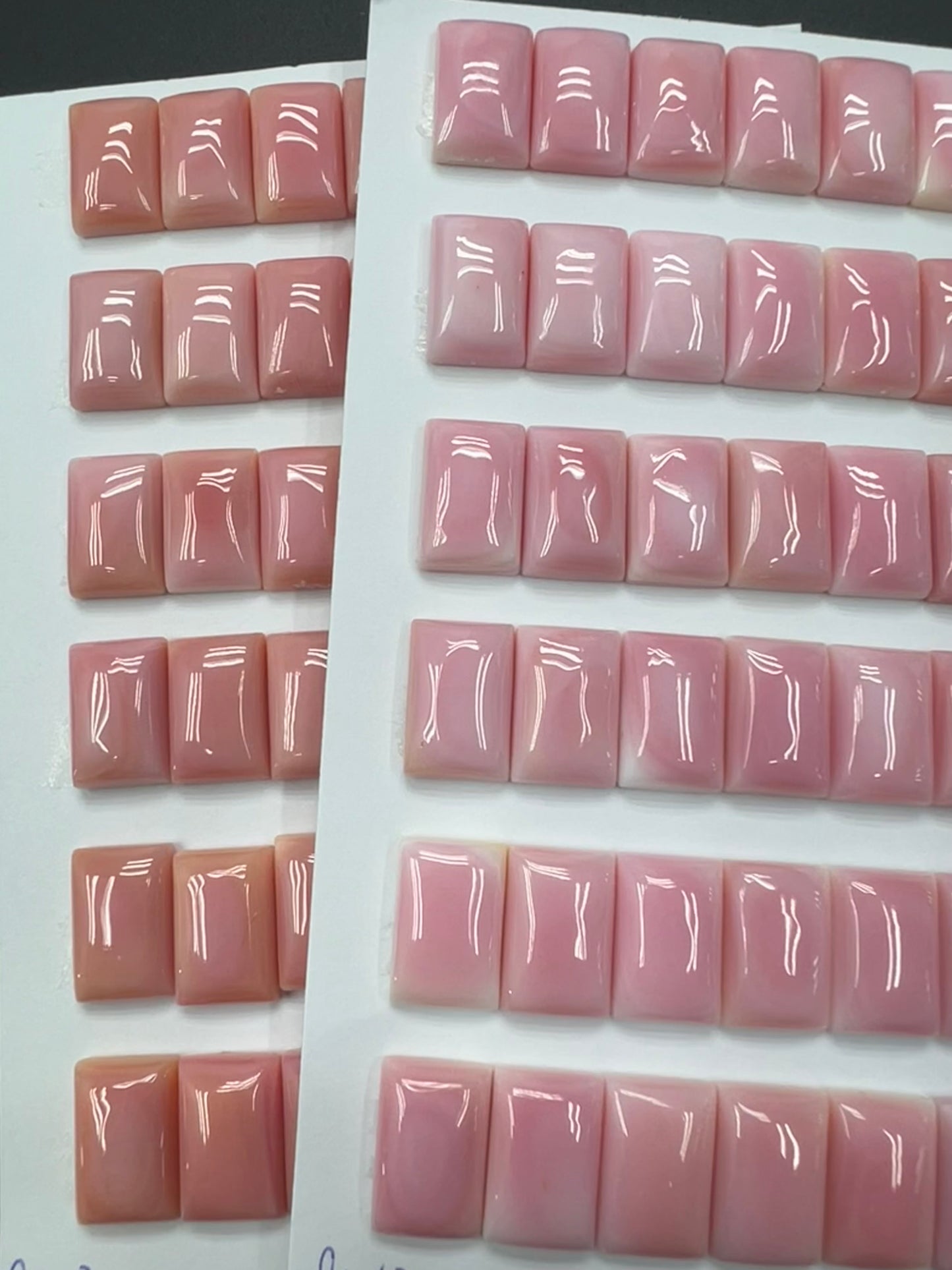 Pink Conch Shell Rectangle Cabs 8x12-8x16mm