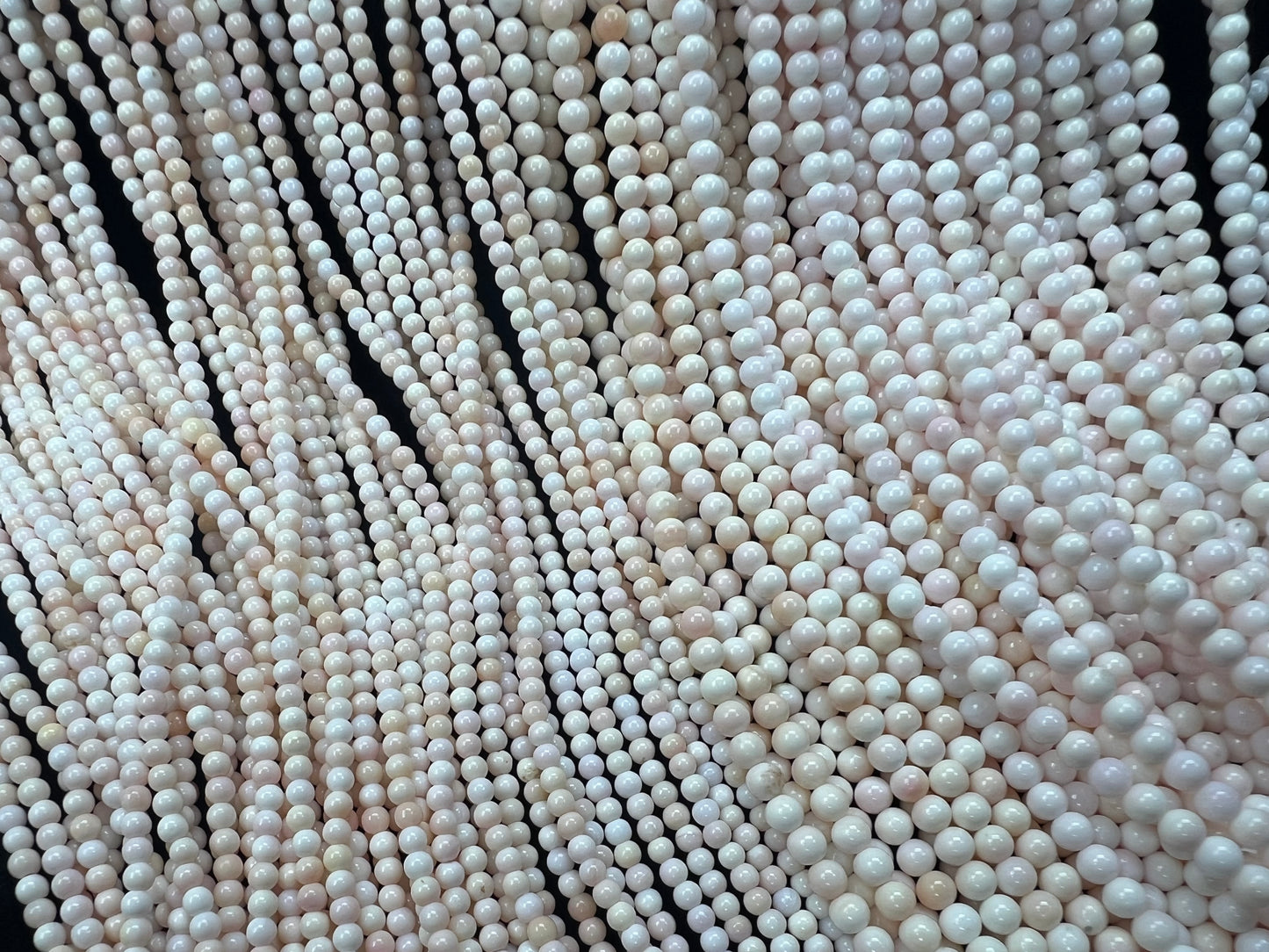 (Clearance) Pink Shell Round Beads Strand 3mm 4mm