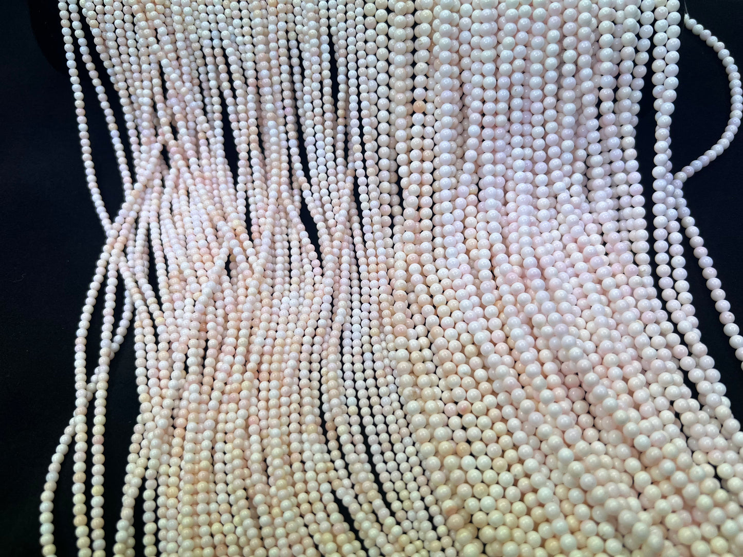 (Clearance) Pink Shell Round Beads Strand 3mm 4mm