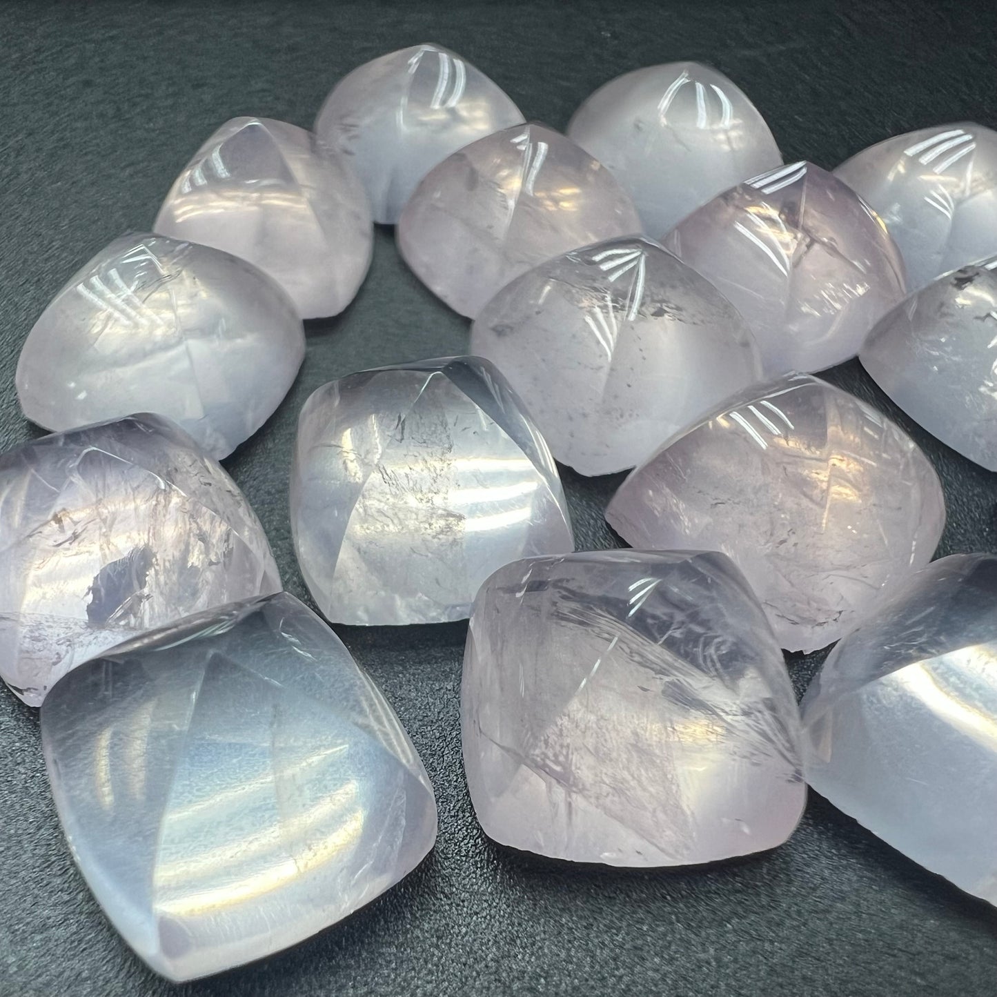 Rose Quartz Square Pyramid Loose Piece 10mm