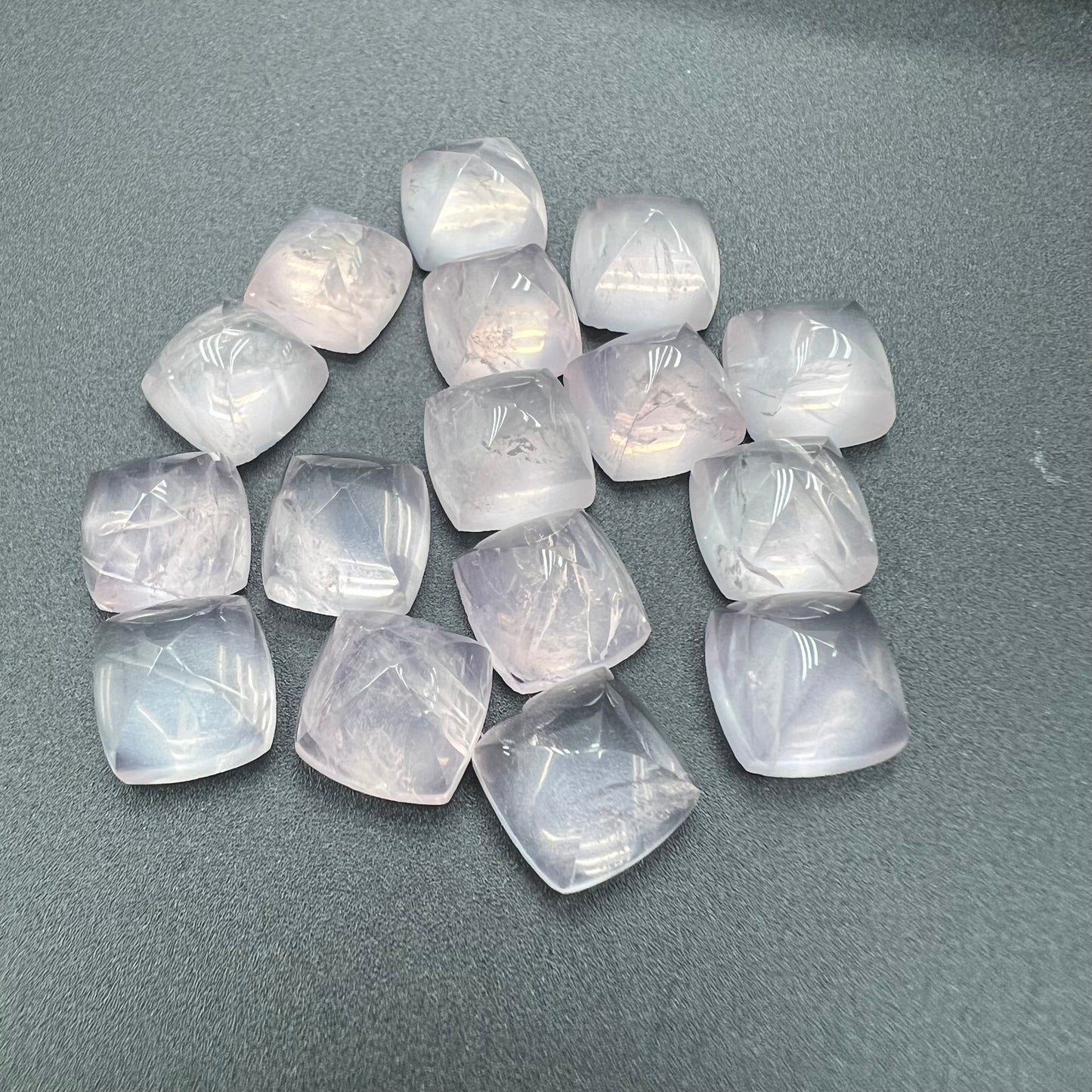 Rose Quartz Square Pyramid Loose Piece 10mm