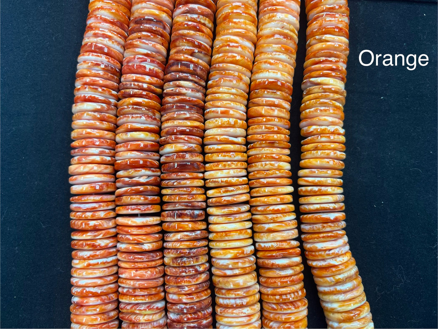 Spiny Oyster Shell Heishi Beads 25mm