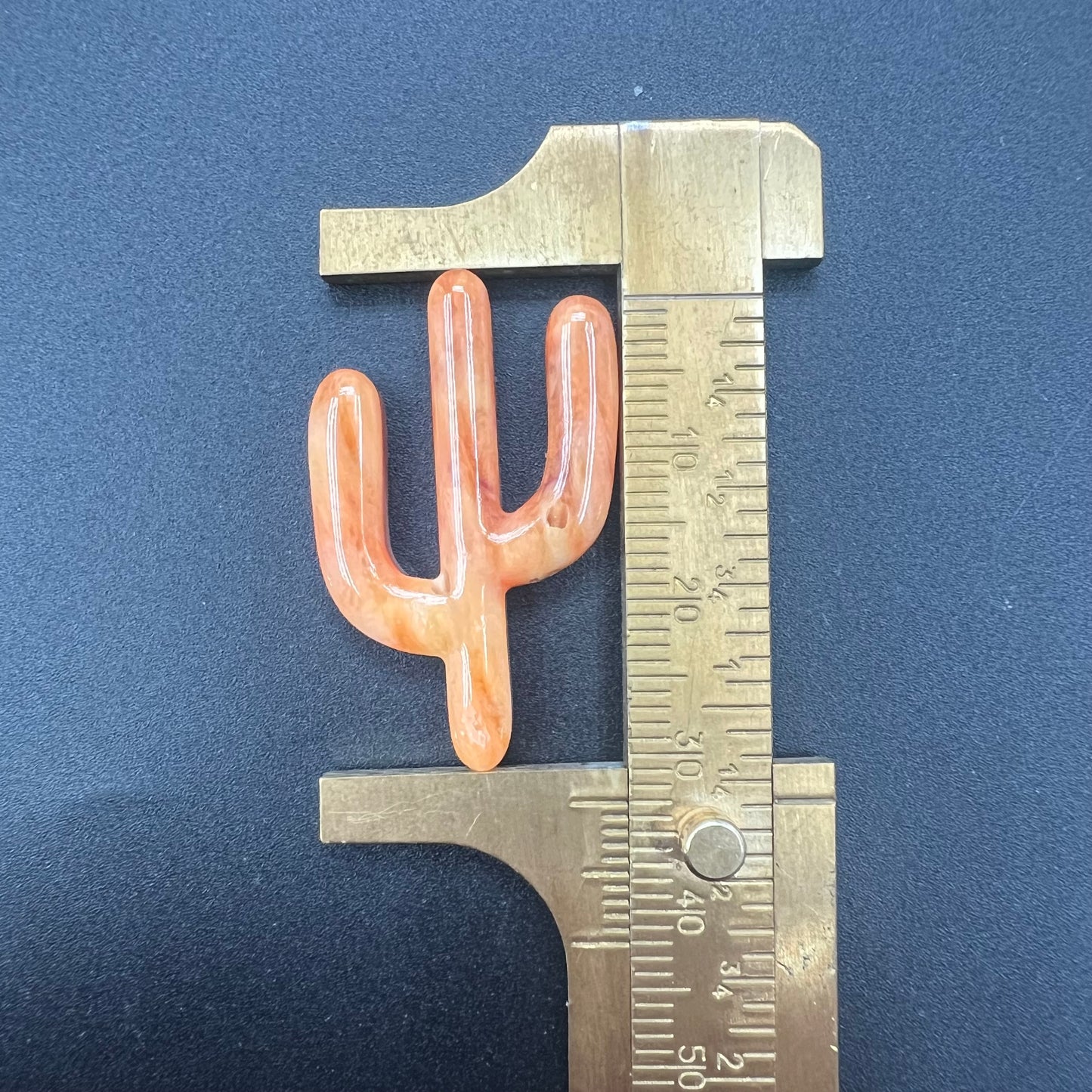 Spiny Oyster Cactus Carved Pendant