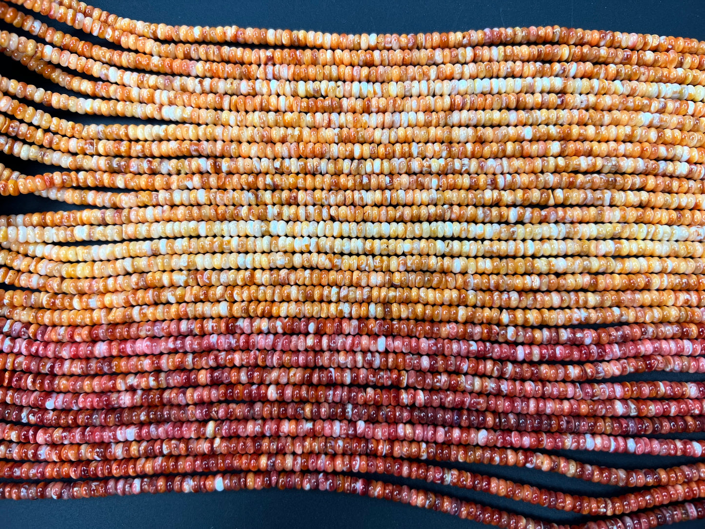 Spiny Oyster Roundelle Beads 4mm