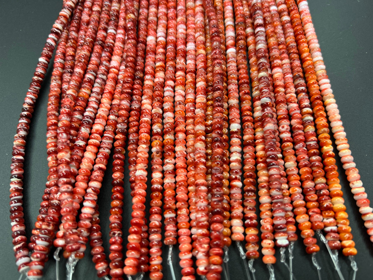 Spiny Oyster Roundelle Beads 5mm