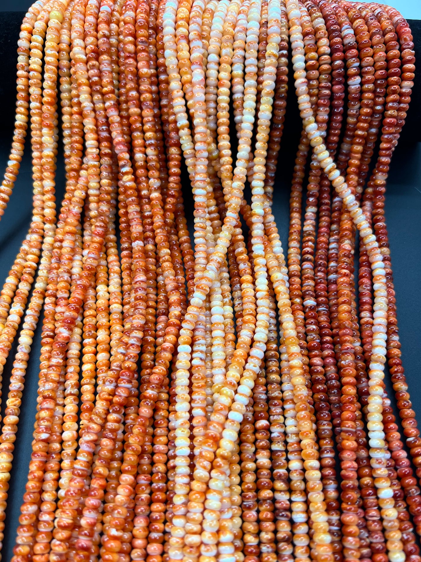 Spiny Oyster Roundelle Beads 5mm
