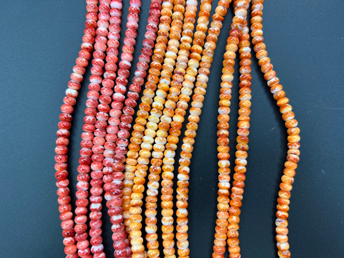 Spiny Oyster Roundelle Beads 6mm
