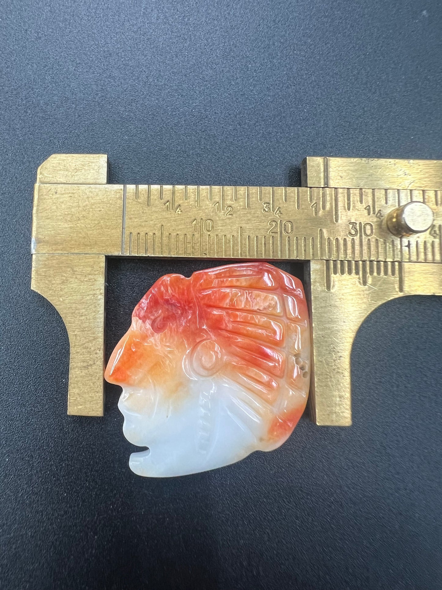Spiny Oyster American Indian Carved Pendant Type B