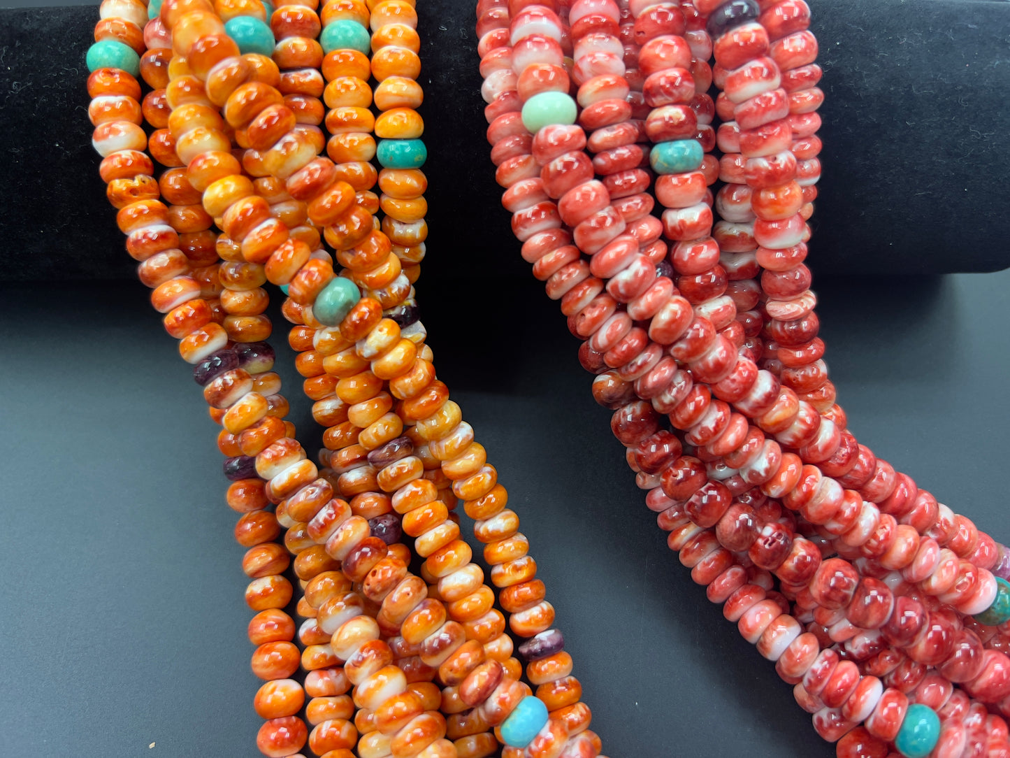 (Mix Color) Spiny Oyster Roundelle Beads 8mm