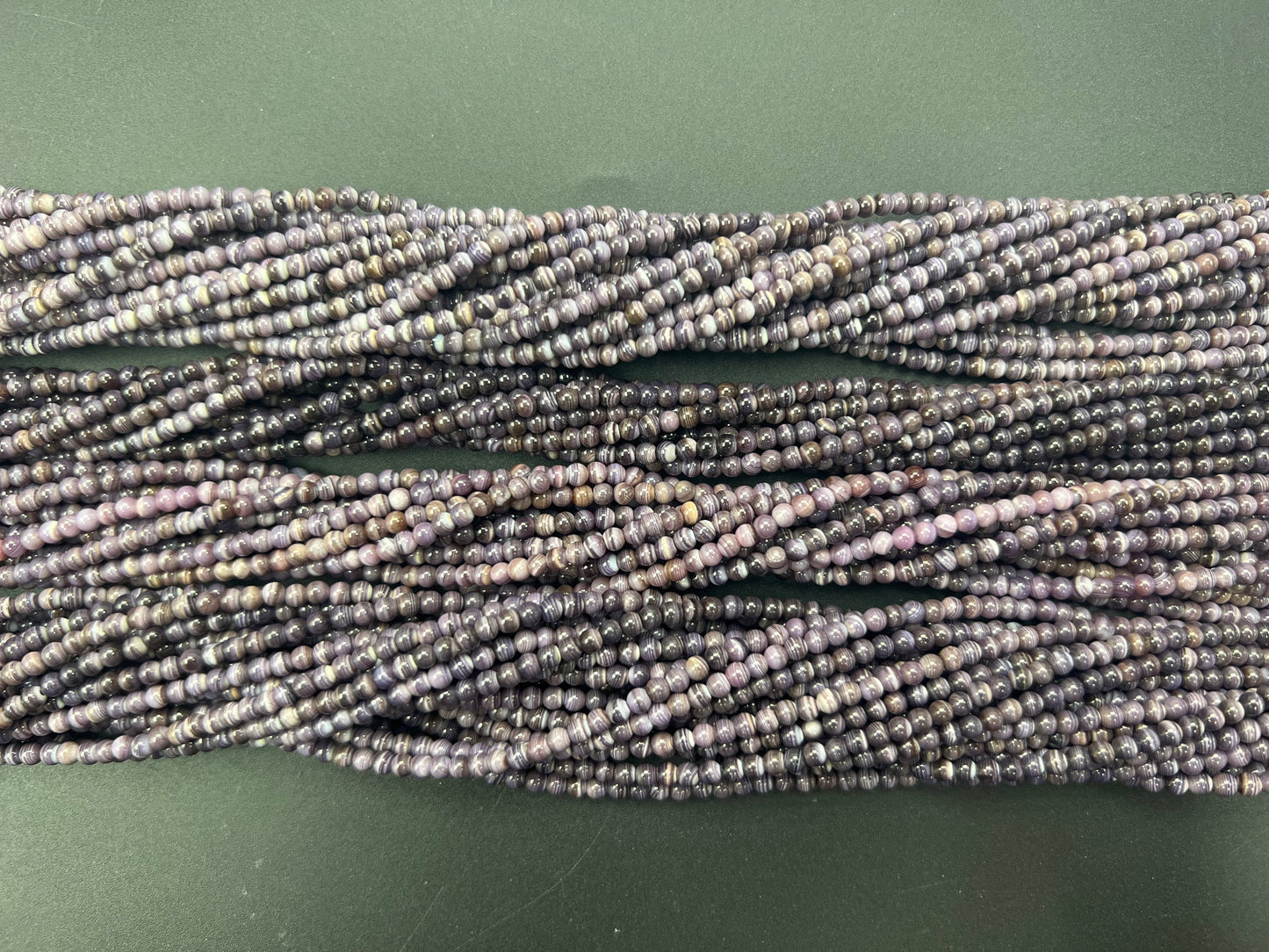 (Top+) Wampum Round Bead 3mm