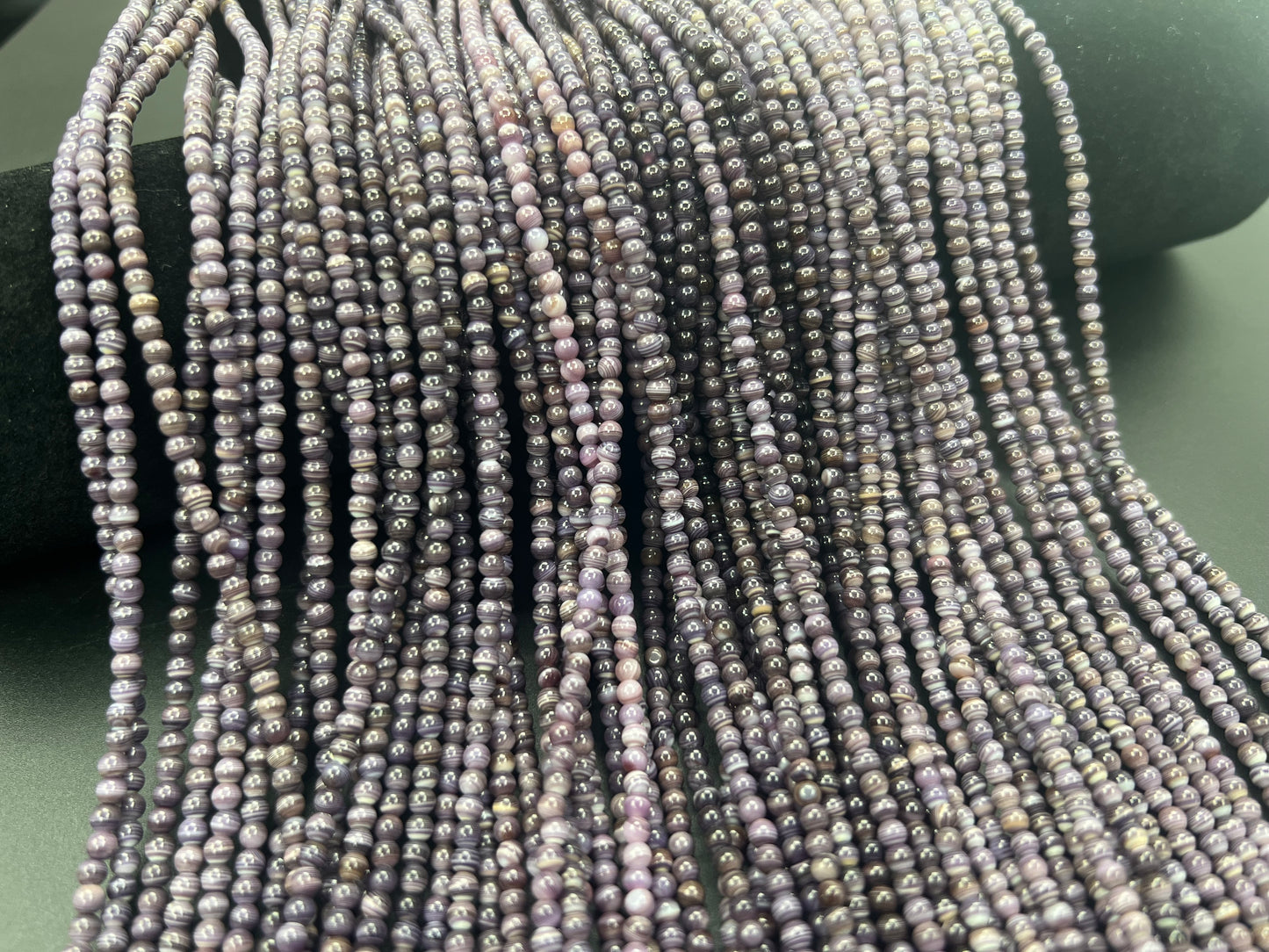 (Top+) Wampum Round Bead 3mm