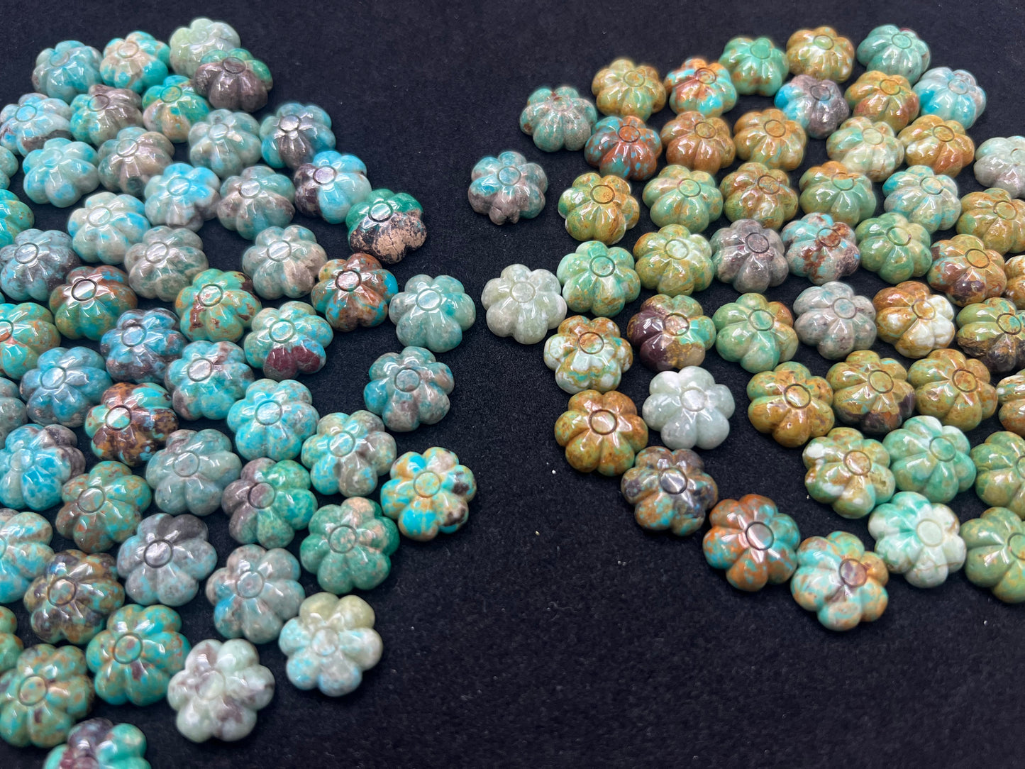 Turquoise Flower Loose Piece 14mm