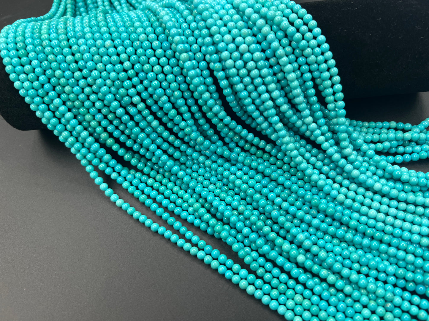 Natural Turquoise Round Bead 4mm