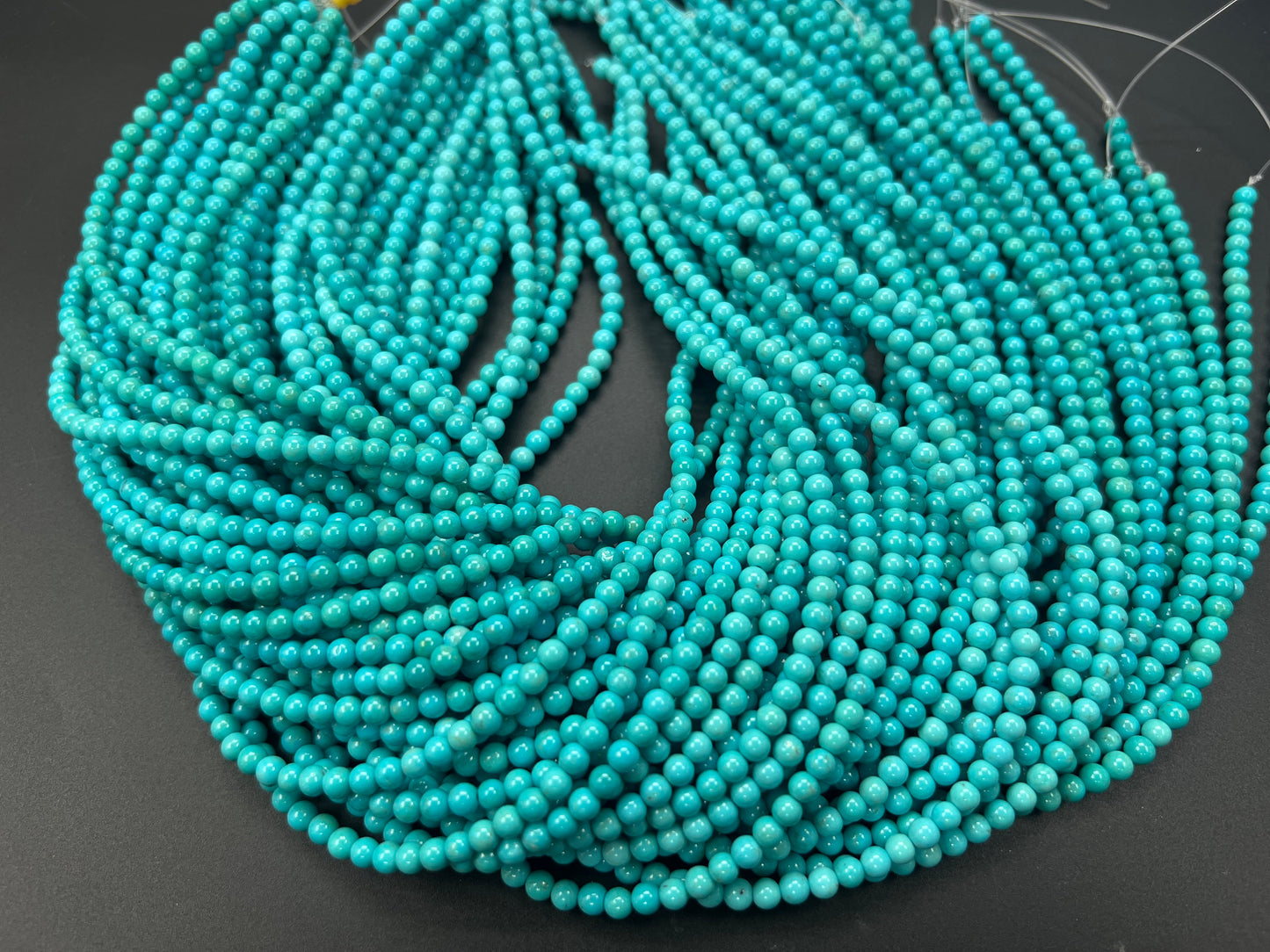 Natural Turquoise Round Bead 4mm
