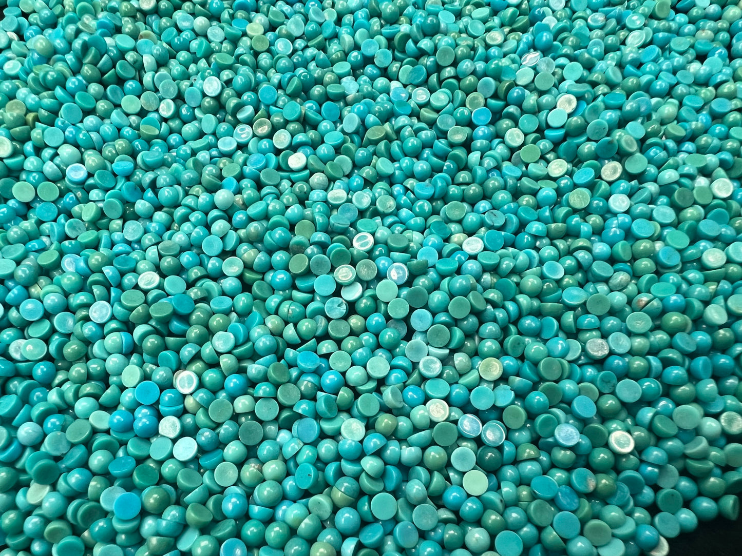 (Top+) Turquoise Round Cab 2mm 3mm