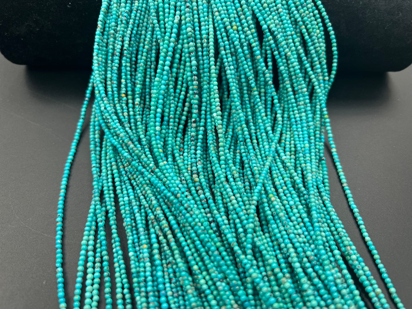 Natural Turquoise Round Bead 2mm (High)