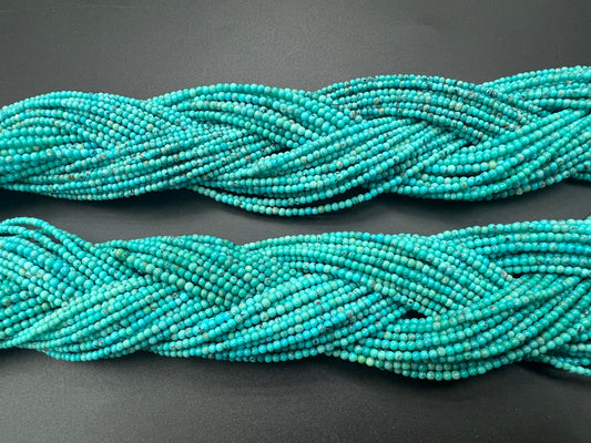 Natural Turquoise Round Bead 2mm (High)