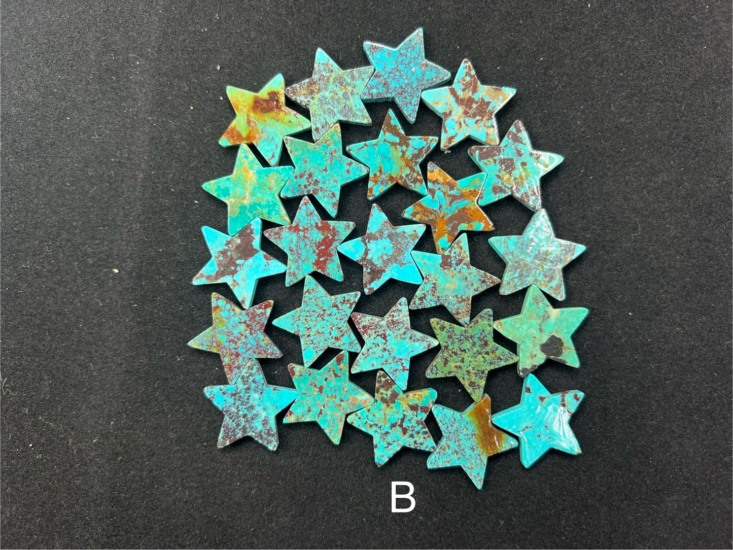 Turquoise Flat Star Piece 26mm