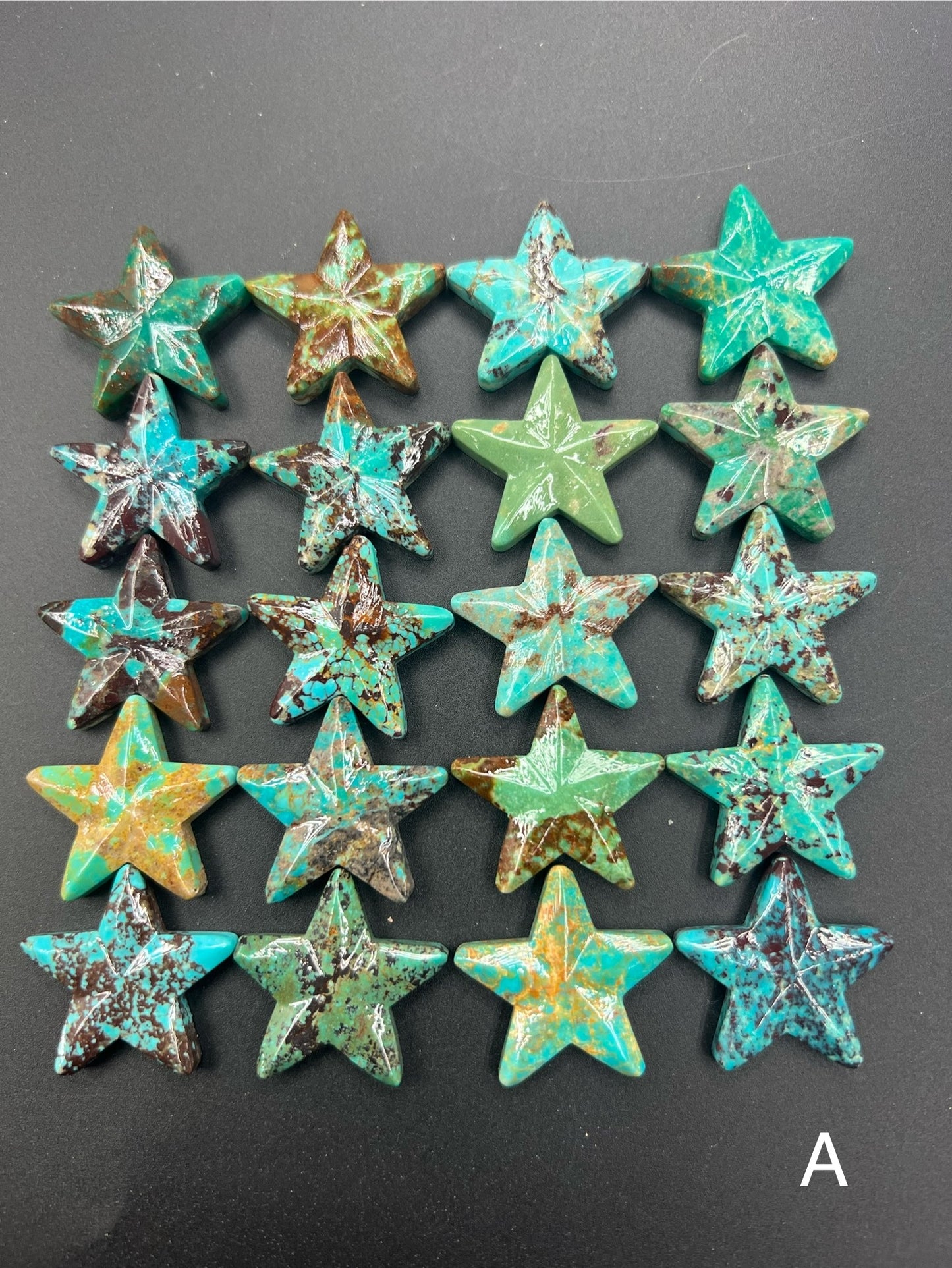 Turquoise Star Loose Piece 28mm
