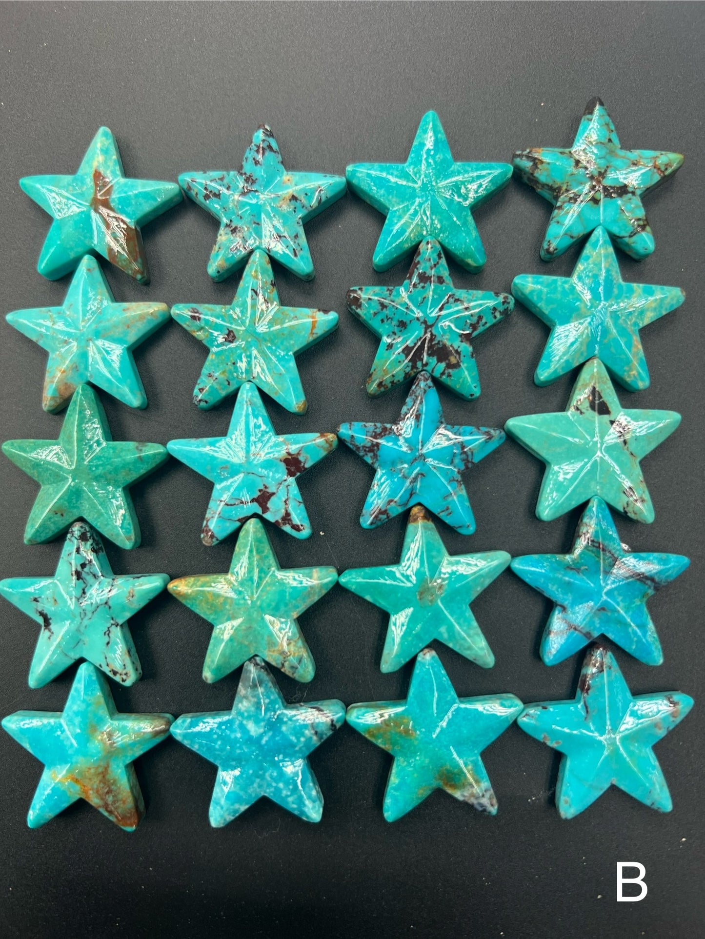 Turquoise Star Loose Piece 28mm