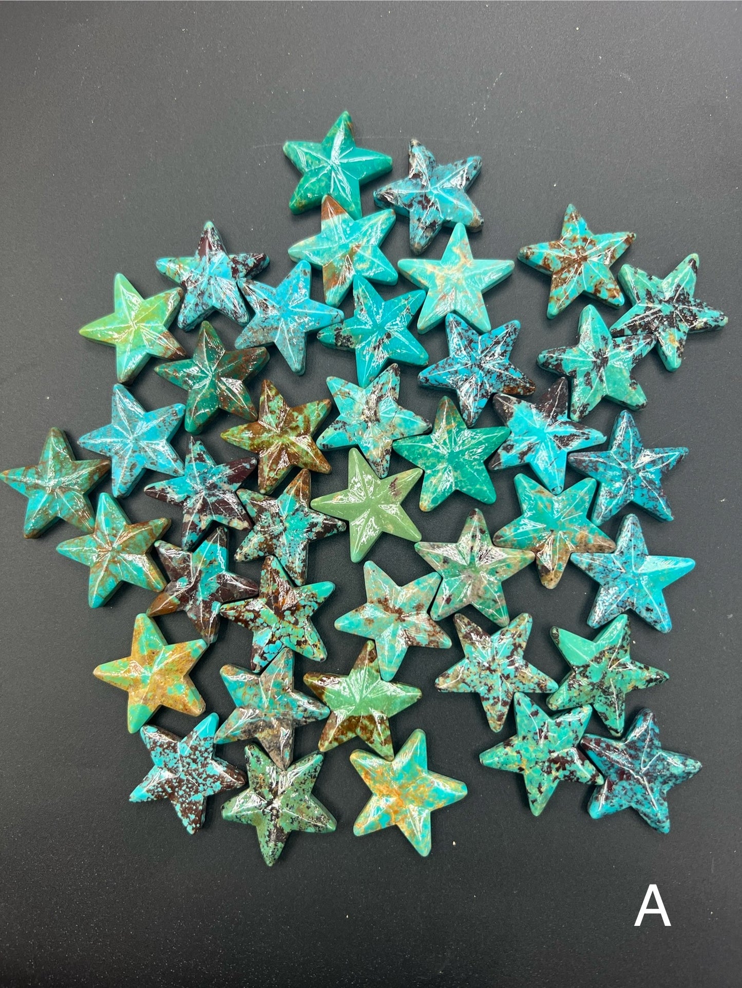 Turquoise Star Loose Piece 28mm