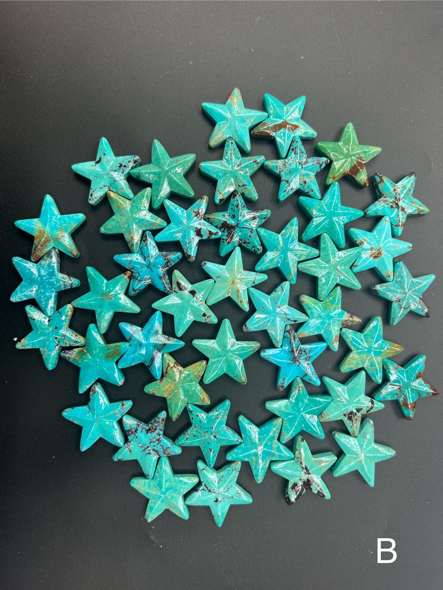 Turquoise Star Loose Piece 28mm