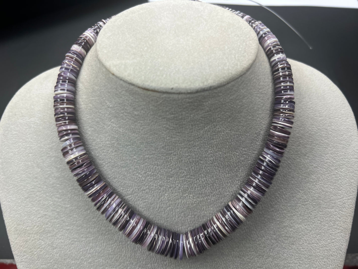 Wampum Graduated Heishi Beads 6-14mm