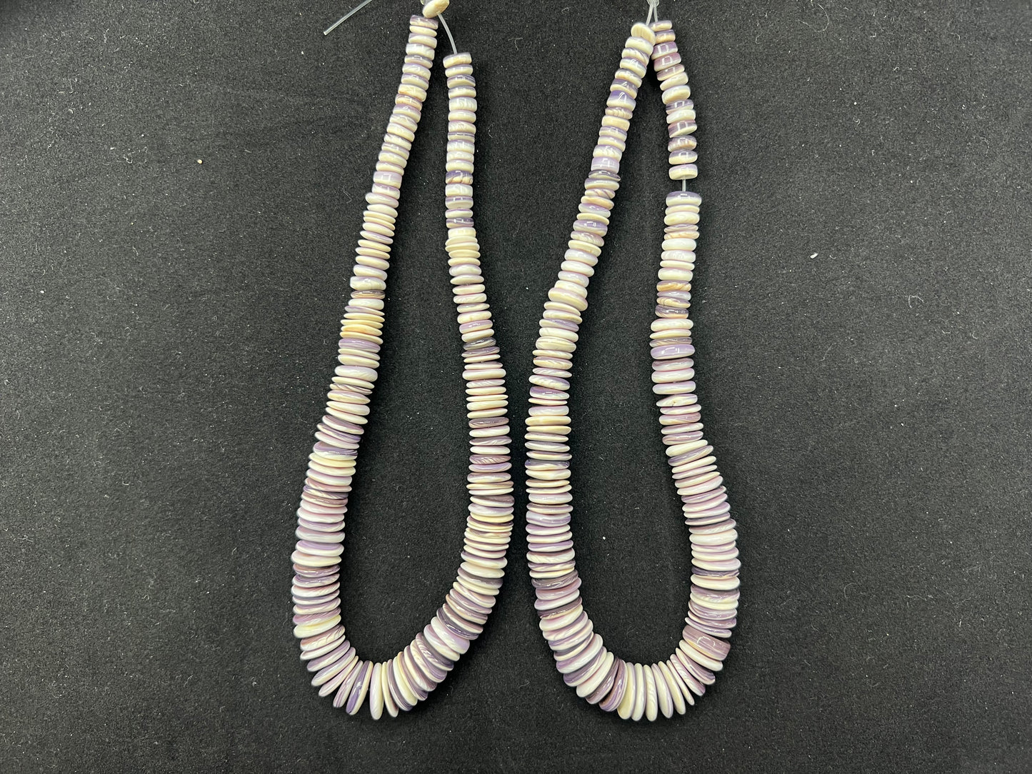 (Wholesale) Natural Wampum Graduated 8-16mm