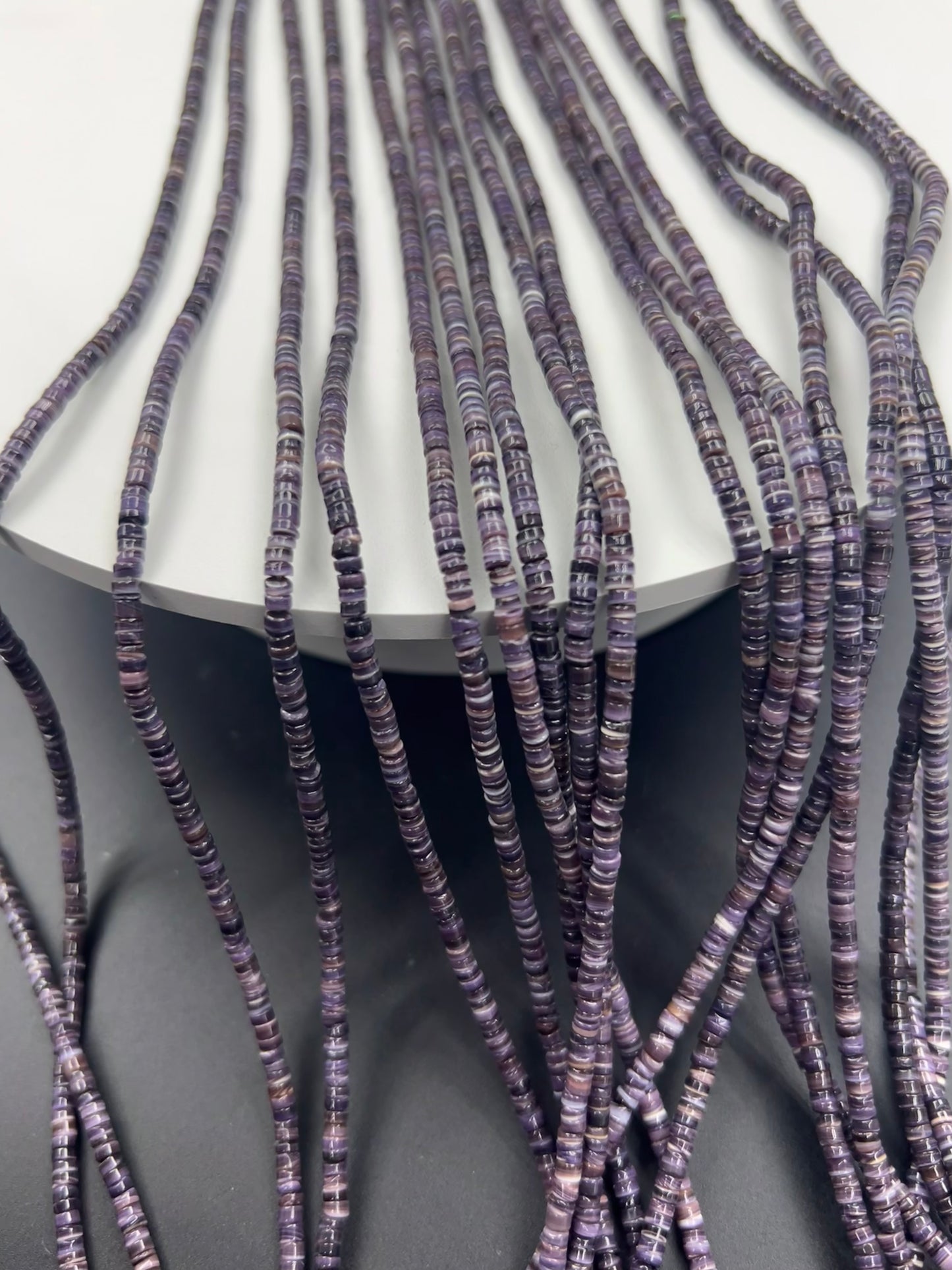 Top Quality Wampum Shell Heishi Strand 3mm