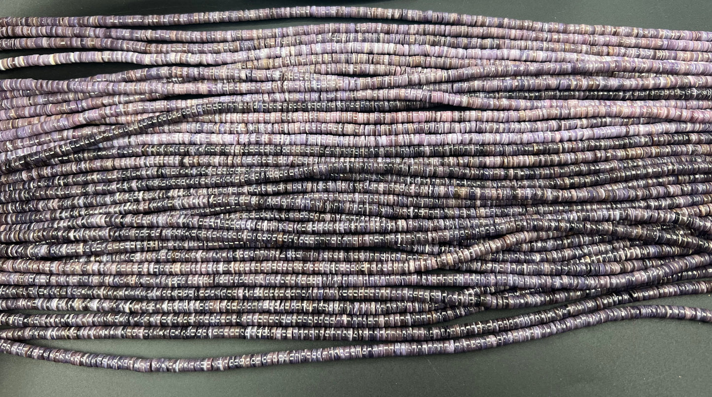 Top Quality Wampum Shell Heishi Strand 4mm