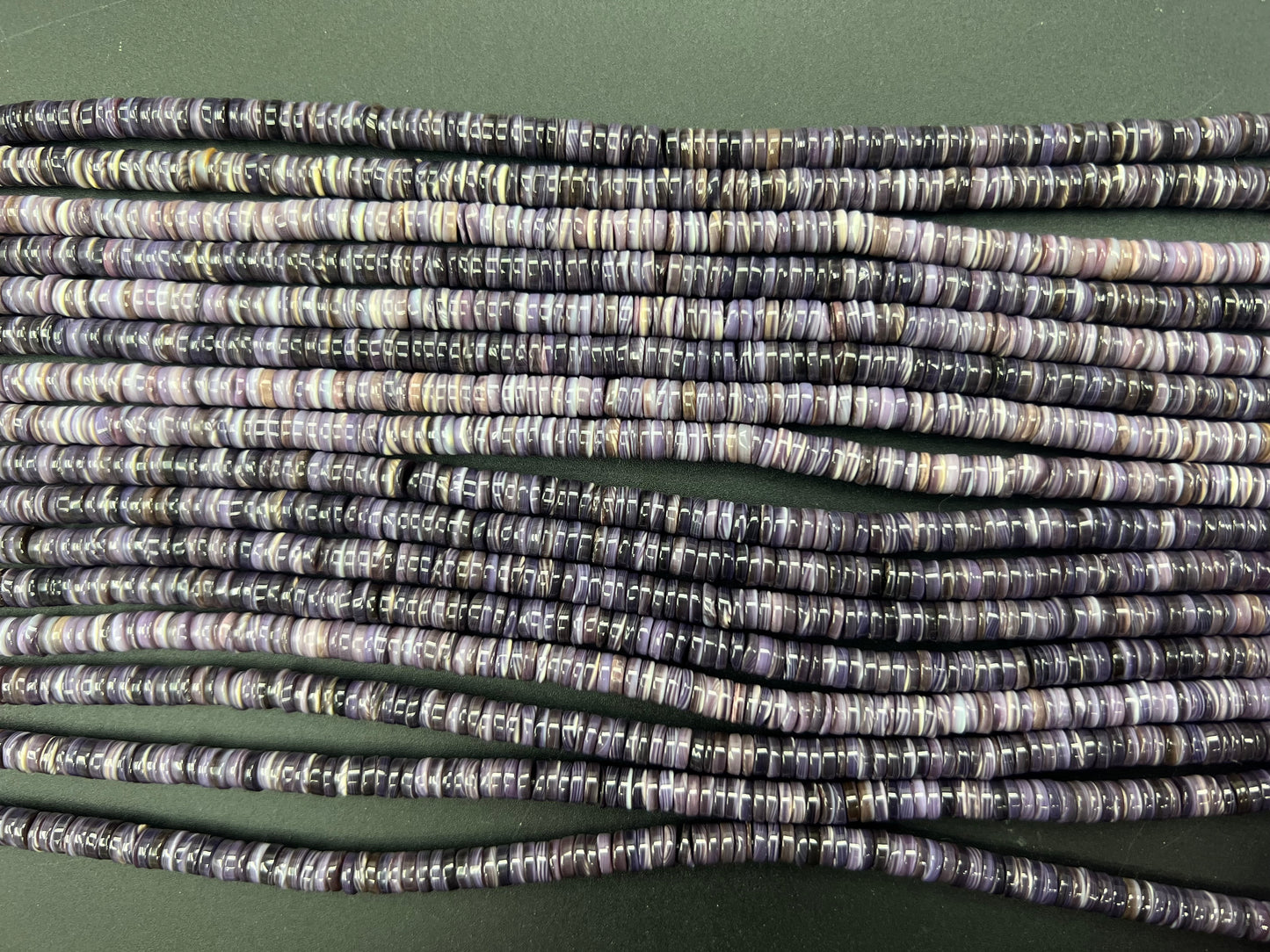 Top Quality Wampum Shell Heishi Strand 5mm