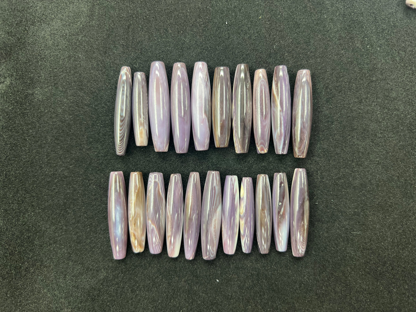 (High) Wampum Hair Pipe Beads Loose Piece