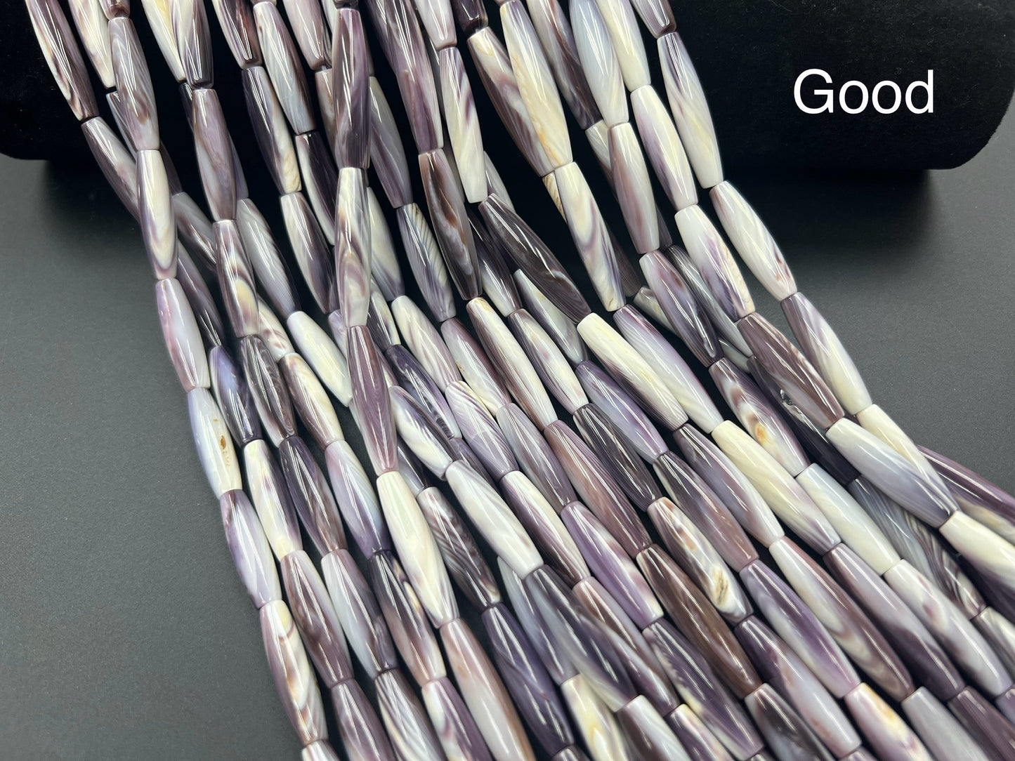 Wampum Hair Pipe Beads Strand