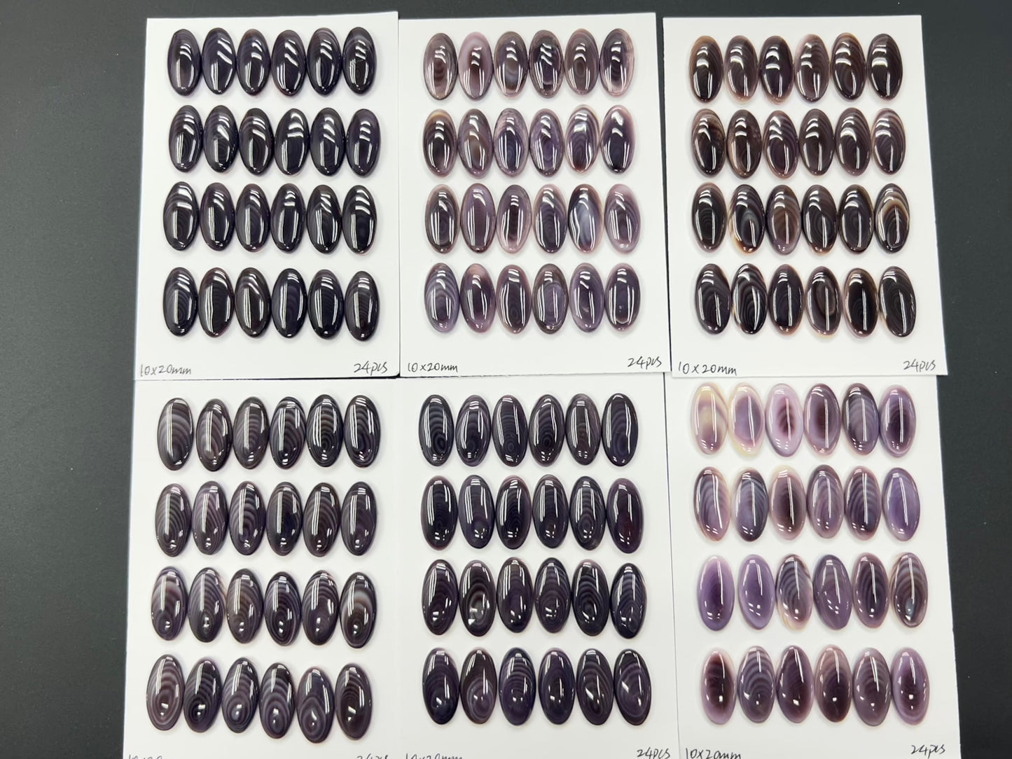 Natural Wampum Oval Cab 10x20mm - 18x25mm